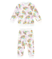 [Stella McCartney Kids] Stella McCartney Kids Printed cotton sweatshirt and sweatpants set Y 3 white