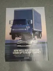 Volvo Vintage Print Ad 1988 8x11 Great To Frame