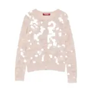 [Max Mara Studio] Max Mara Studio Sequin Embellished Cardigan M PINK