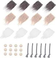 UPKOCH 1 Set Pre Cut Gnome Beard Faux Fur Craft Material for Handmade Gnome Decorations Fluffy Dwarf Beard Kit for Crafts for Weddings Christmas and Special Occasions