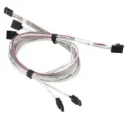 Supermicro Internal Mini-SAS HD to 4x SATA, 90/90/75/75cm with 75cm sideband