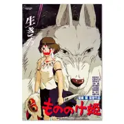 Princess Mononoke Poster - Studio Ghibli Mononoke Hime Official Art High Quality