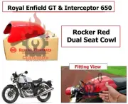 Royal Enfield " Rocker Red Dual Seat Cowl Interceptor & Continental GT 650"