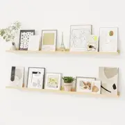 Picture Ledge Shelf, Floating Shelves Set of 48"W x 3.5"D, Set of 2 Unfinished