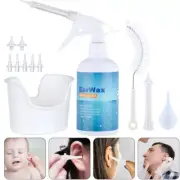 Ear Wax Removal Kit Painless Rinse Cleaner Earwax Cleaning Bottle Syringe Bulb