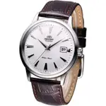 ORIENT WATCH 東方 DATE Ⅱ 第二代超薄自動上鍊機械皮帶腕錶 型號：FAC00005W