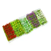 Season Flower Clusters HO/OO Scale Miniatures Multicolour Garden Plants Scenery