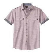 Atlas For Men Mens Poplin Pilot Shirt (Pink) - AF1523