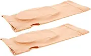 MOBUTOFU 1 Pair Wrist Compression Sleeve Thumb Support Gloves for Carpal Tunnel Relief Light Yellow Comfortable Fit for Sports Fitness and Yoga Activities Wrist Brace for Sleeping