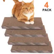 4PACK Cat Scratch Cardboard Catnip Scratching Pad Scratcher Lounge Sofa Bed Post