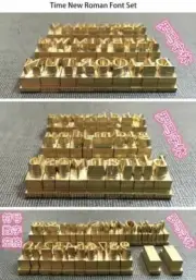 Custom brass alphabet letter number active font stamp leather craft seal tool