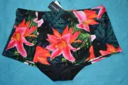 NEW TS14+ TROPPO SWIM BRIEF Size 24 Tropical Print Power Mesh BOTTOMS RRP$49.99