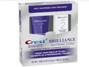 Crest 3D White Brilliance 2-Step Premium Toothpaste +Whitening Gel System SEALED