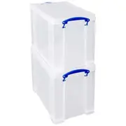 Really Useful Box 19L Clear 2 Pack