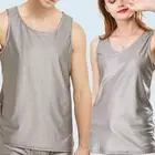 EMF Blocking Vest Anti Radiation Clothing Silver Fiber Men Protection Tank CAD