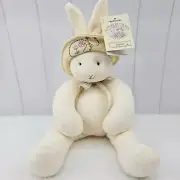 Hallmark Cream Bunny Rabbit Bunnies By The Bay Plush Hat Flowers Bees Baylee