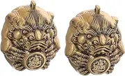 1 Pair Chinese Balls for Hand Therapy Baoding Balls Brass Hand Exercise Pi Yao for Muscle Training for Home Office and Travel