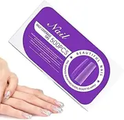 Acrylic False Nails Tips Kit - Long False Square Press onto Nail 500x Tips | Acrylic Artificial Fake Manicure, Reusable Nail Extensions for Home Salon