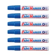 12PK Artline 400 Permanent Paint Marker 2.3mm Bullet Nib Fade Proof Pen Blue