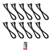 5 Pair of DS18 MP3AUX6FT 6 Foot Ultra Flex High Performance Aux to RCA Cable