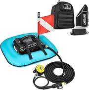 Portable Electric Diving Ventilator Rechargeable Scuba Diving Tank with Travel Backpack for Diving Blue