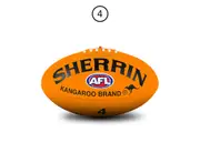 Sherrin KB All Surface Synthetic Football [Size & Colour: Size 4 Neon Orange]