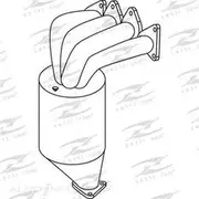 Redback Manifold Cat Converter to suit Holden Combo XC 1.6L Z16SE FWD 09/02 - 04/05 Manifold Cat - C2290