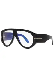 Tom Ford Aviator-style Sunglasses, Sunglasses, Black, Aviator, Designer-engraved Iridescent Lenses, 100% UV Protection ONE SIZE