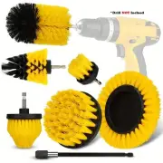 7pcs Drill Brush Set with Extension for Cleaning Grout Tiles Car Floors