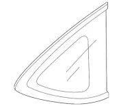 Genuine 2012-2016 Honda CR-V - Glass Set L Quarter (Privacy)(AGC) 73562t0ga01