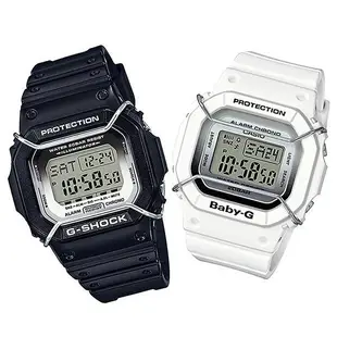 【CASIO BABY-G】BGA-230SC-3B 在錶盤上以跳色配置，特別放大了12點、3點及6點鐘刻度