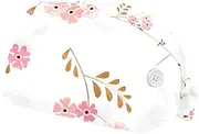 [FVQL] 2 Pack Scrub Caps Nurse Hats with Sweatband, Surgical Hats for Women, Flowers Leaf Pattern