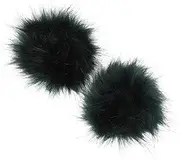 MOKKHNB 2pcs Handmade Faux Fur Pom Pom Balls for Hats DIY Accessories Fluffy Decorative for Keychains Bags and Crafts Versatile and Quality