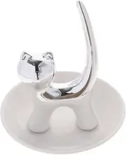 Healeved Cat Jewelry Dish Stylish Trinket Tray for Jewelry Storage Decorative Plate for Home and Shop Display Durable and Functional Jewelry Display Plate