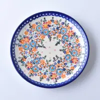 在飛比找博客來優惠-波蘭陶 蔚藍橙光系列 圓形餐盤 19cm 波蘭手工製