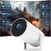 Mini Projector with WiFi and Bluetooth, 4K Supported Native 1080P FHD Portabl...