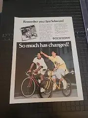 Schwinn Bicycle 8x11 Print Ad 1988 Great To Frame