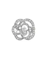 Chanel 18K 0.60 ct. tw. Diamond Fil De Camellia Cocktail Ring (Authentic Pre-Owned) ns NoColor