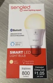 Sengled Smart Bluetooth MESH LED Soft White A19 Bulb - Soft White - New