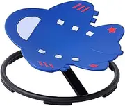 Kids Swivel Chair Kids Sensory Chair Airplane Shaped Seat 360° Rotation Sit and Rotate Toy Sensory Toy Chair Wobble Chair, Blue