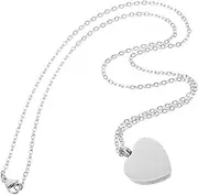 BELLIFFY Memorial Urn Necklace Elegant Stainless Steel Heart Keepsake Pendant for Pet Ashes Lightweight Cremation Jewelry for Dog Cat and Human Remembrance
