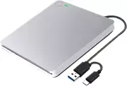 Areyourshop Blu-Ray 24X BD Burner Slot in External BD Writer CD DVD Drive USB...