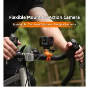 Flexible Fixed Strap Bracket with 1/4" Screw Adapter for Insta360 Sports Camera