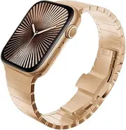 [KADES] kompatibel für Apple watch 44mm 42mm 40mm 38mm, Mann und Frauen Edelstahl-Gliederarmband Metall Ersatzarmband für iWatch 44mm 40mm 42mm 38mm SE Series 6 5 4 3 2 1