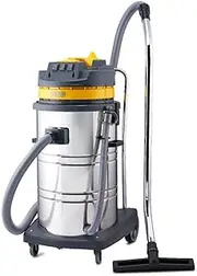 Pullman CB80-SS Commercial Vacuum Cleaner Three 1000W Bypass Motors Dual Wet Dry - Commercial Vacuum Cleaner