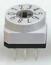 Hartmann DIP SWITCH 150mA 24V DC 16-Way Rotary Flush Actuator, Through Hole