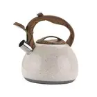 3L Loud Whistle Tea Kettle for Stovetop Stylish Whistle Water Kettle with Wood