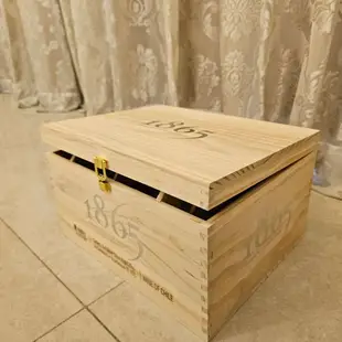 【全新】紅酒木箱 含蓋木箱 收納箱 紅酒擺設