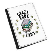Crazy Book Lady Stars Passport Holder Cover Case Bookworm Reading Mothers Day