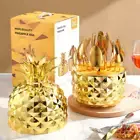 NNEDSZ Gold Creative Pineapple-Shaped 410 Stainless Steel 24-Piece Cutlery Set –